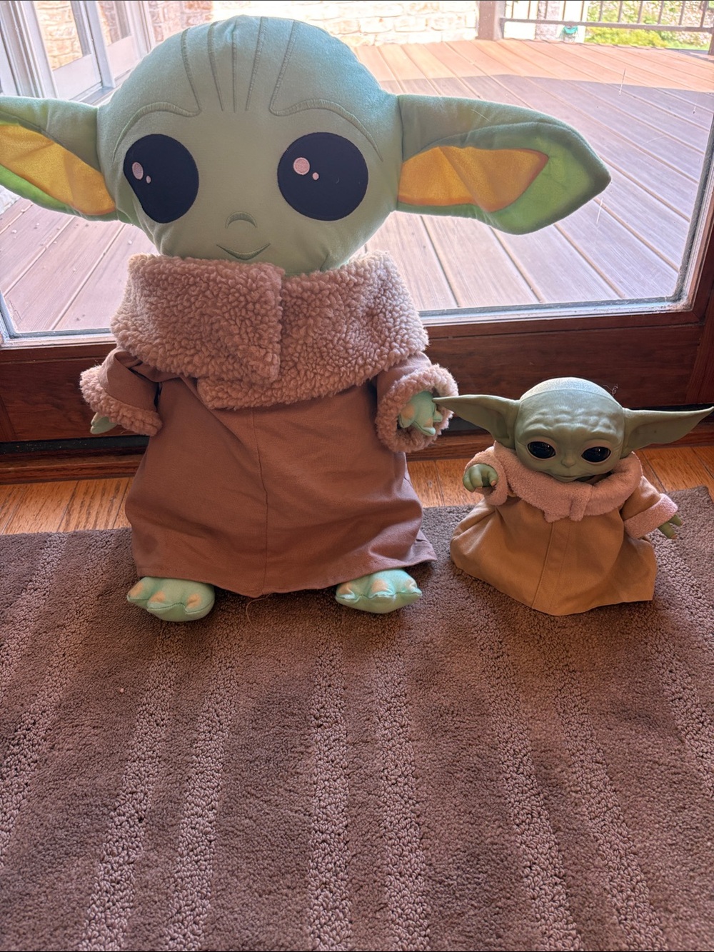 Star Wars Yoda 2 lot bundle; Talking Plush Toy & Large 20" Pillow Buddy